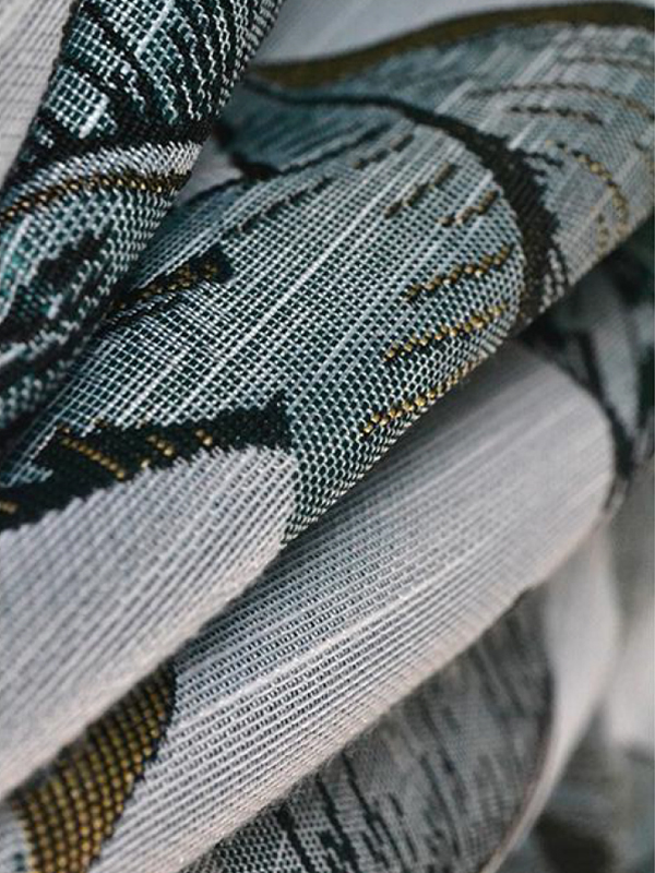 Banana leaf high-precision polyester curtain fabric