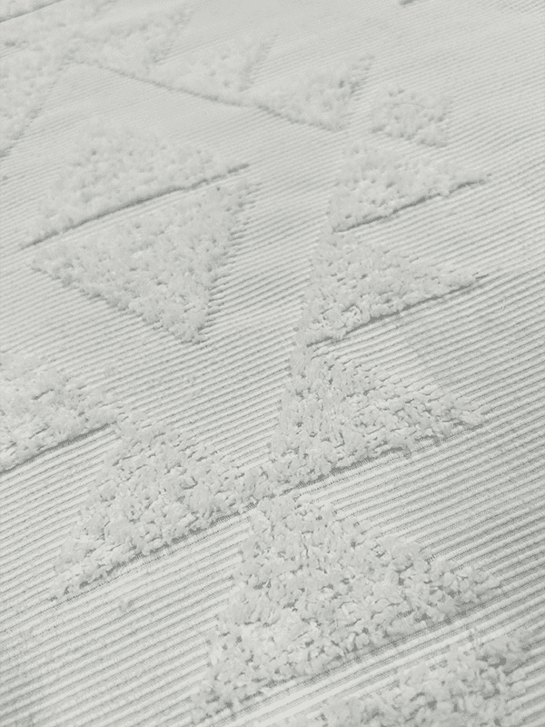 Triangle patchwork velvet fabric