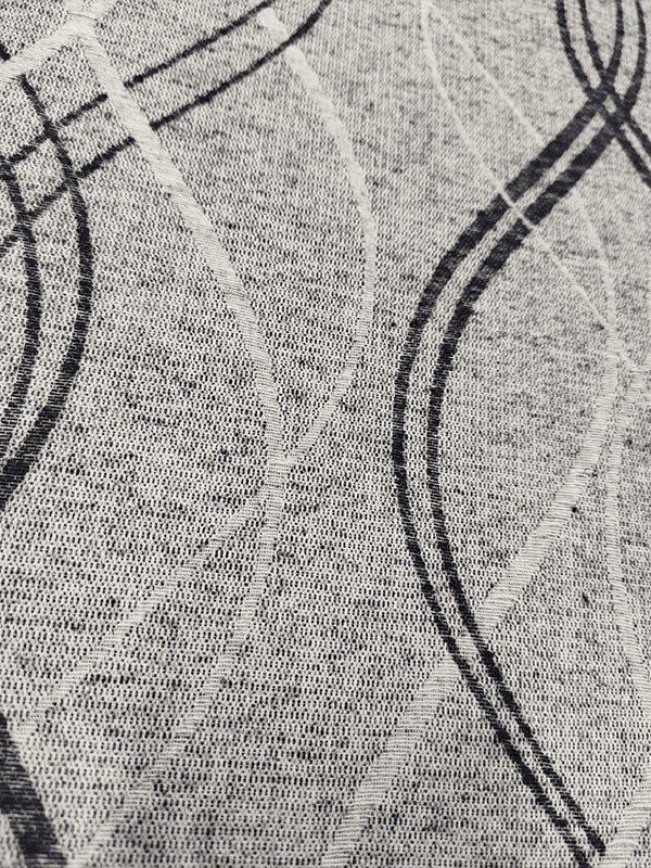 Irregular interwoven ripple line fabric